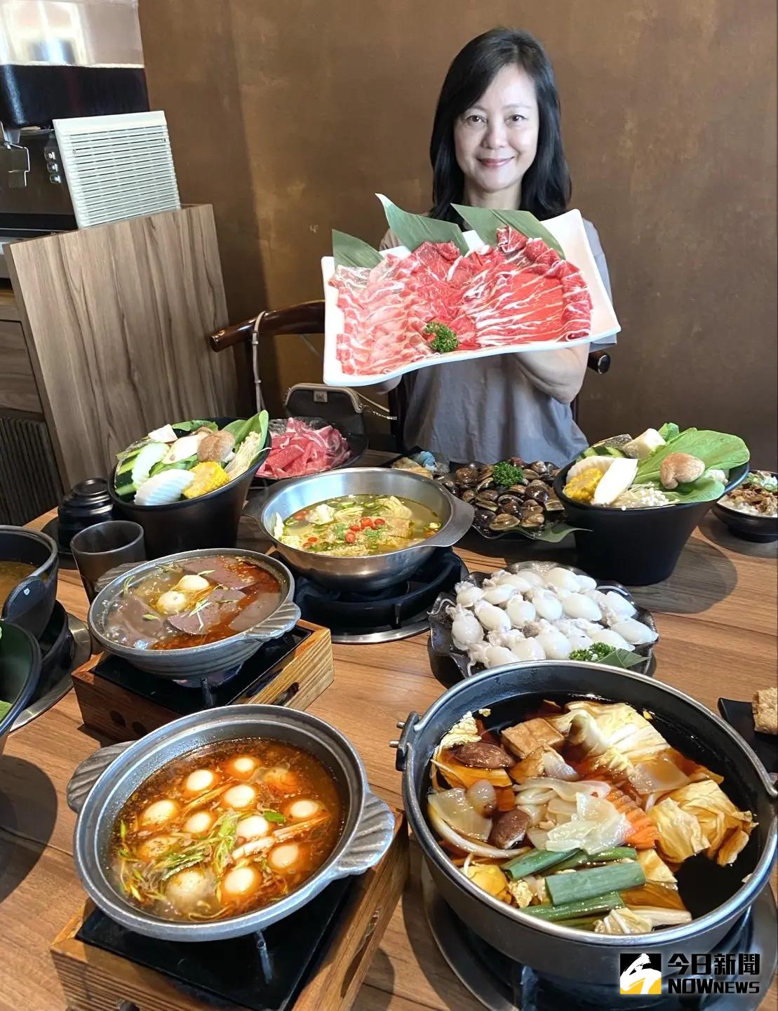 ▲母親節巴結媽咪，台中出雲鍋物主打俗擱大碗，加價120元，5月12日前可享滿滿一盤新鮮蛤琍或18隻小花枝。（圖／記者金武鳳攝，2024.4.29) 