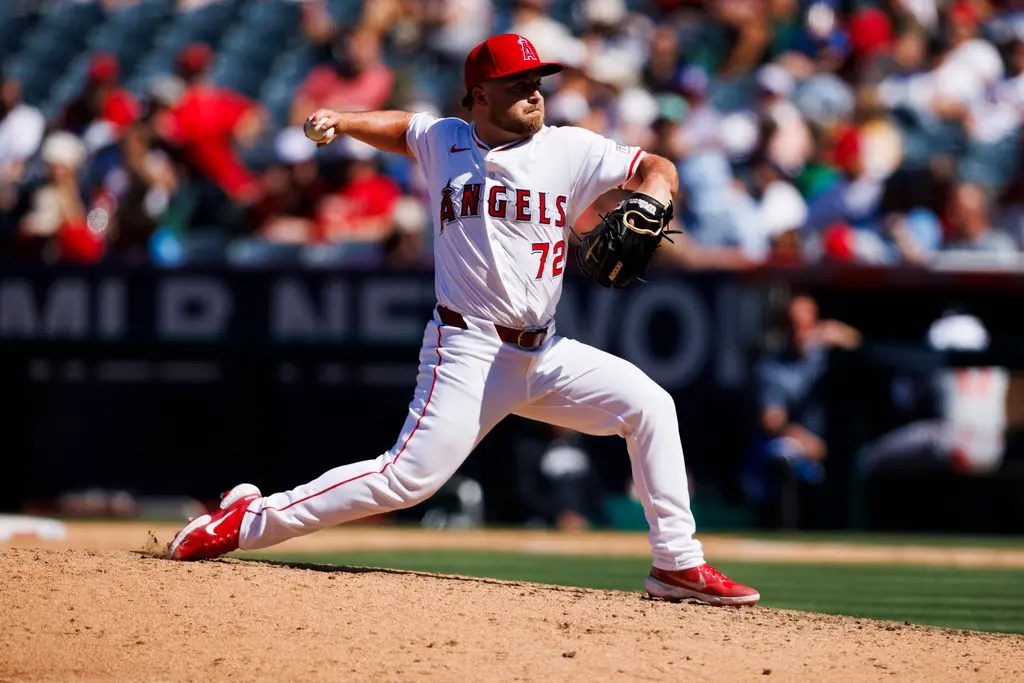 ▲洛杉磯天使隊26歲投手Zac Kristofak經過父殺母的悲劇，終於如願在大聯盟初登板。（圖／美聯社／達志影像）