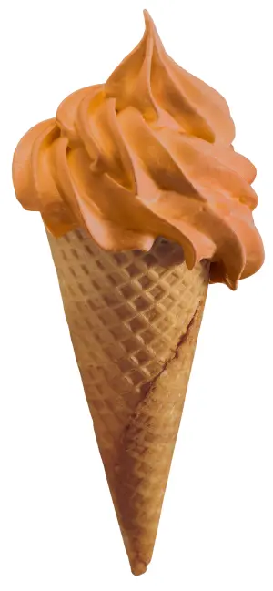 ▲焦糖蛋塔風味霜淇淋$20，期間限定：2024/05/01-2024/07/24。（圖／IKEA提供）