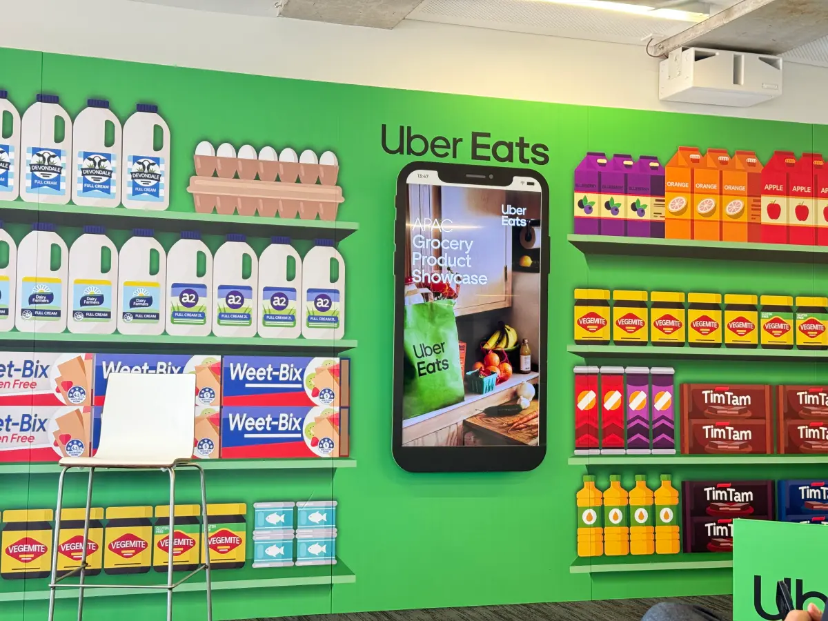 ▲Uber One會員制在台灣每3名活躍用戶就有1人是付費會員，且自營的雲端超市「優市」台灣為目前全球獨有，其他地區都由商家自行上架。（圖／記者周淑萍攝）