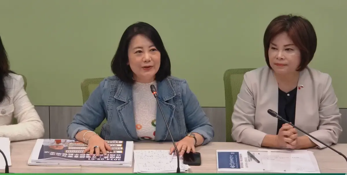 ▲由於劉彥澧是台中市政府研考會主委，吳思瑤也要求台中市長盧秀燕徹查。（圖／民進黨團YT）