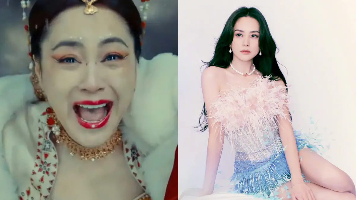 ▲阿嬌曾因荷爾蒙失調暴肥，當年演妲己挨轟又老又腫，如今狂瘦15公斤扳回面子，重返高顏值。（圖／翻攝自《封神：妲己》影片、阿嬌微博）