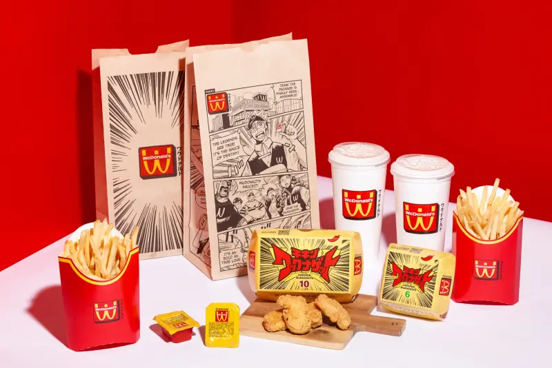 動漫成真！台灣WcDonald’s幻の麥當勞、雞塊神醬、二次元包裝