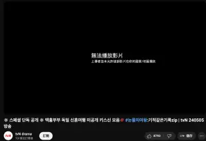 ▲tvN的「特別公開!白洪夫婦德國新婚旅行未公開的吻大集合」畫面僅限韓國地區觀眾可收看。(圖/tvN drama YouTube) ▲tvN的「特別公開!白洪夫婦德國新婚旅行未公開的吻大集合」畫面僅限韓國地區觀眾可收看。(圖/tvN drama YouTube)