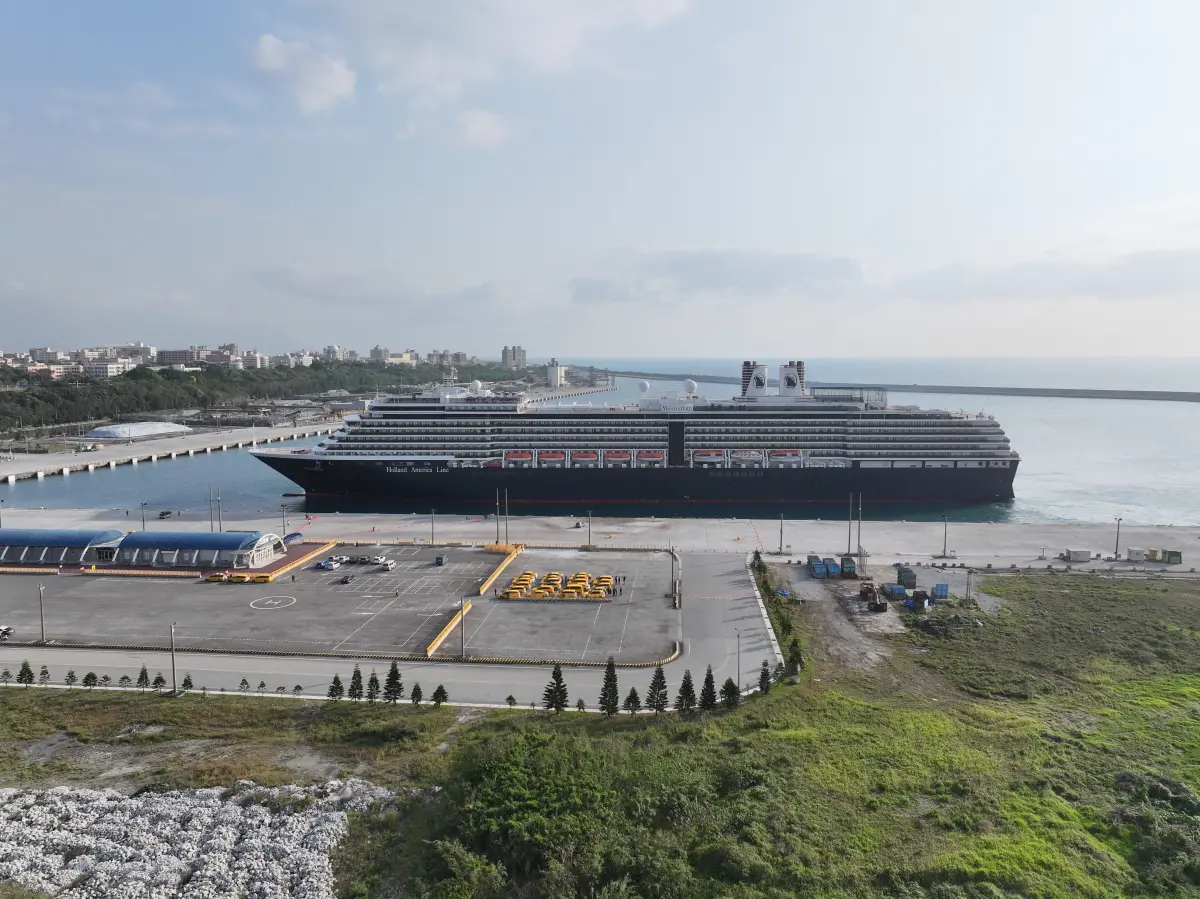 ▲113年3月21日威士特丹郵輪靠泊花蓮港。（圖／港務公司提供）