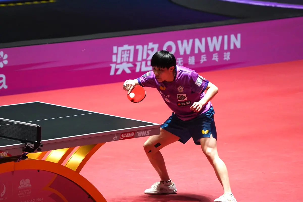 ▲鄭怡靜在重慶冠軍戰首輪遭遇日本15歲小將張本美和，1:3吞敗，無緣挺進下一輪。（資料照/記者陳云茹攝）