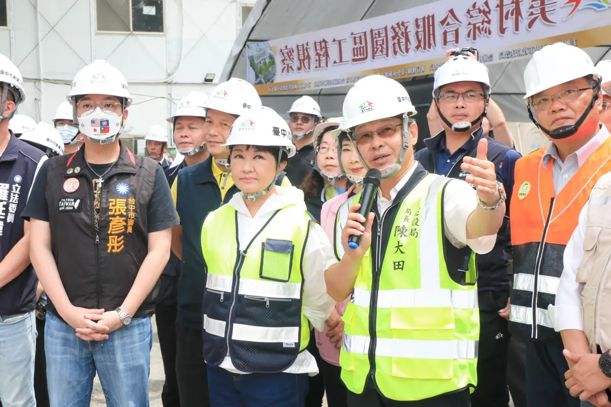 ▲市長盧秀燕視查「美村綜合服務園區」工程進度(圖／市政府提供2024.5.8)