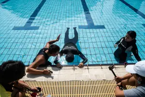 針對STA項目的練習,有一套安全檢查機制,確保運動員的意識清楚,環境安全。(圖/資料照,台灣自由潛水發展協會提供) ▲針對STA項目的練習,有一套安全檢查機制,確保運動員的意識清楚,環境安全。(圖/資料照,台灣自由潛水發展協會提供)