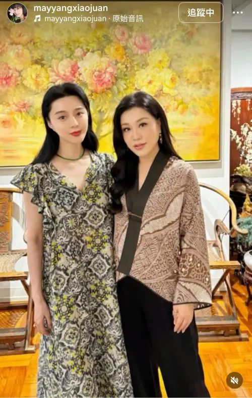 ▲范冰冰（左）拜訪楊小娟豪宅，拓展香港娛樂圈人脈。（圖／楊小娟IG）