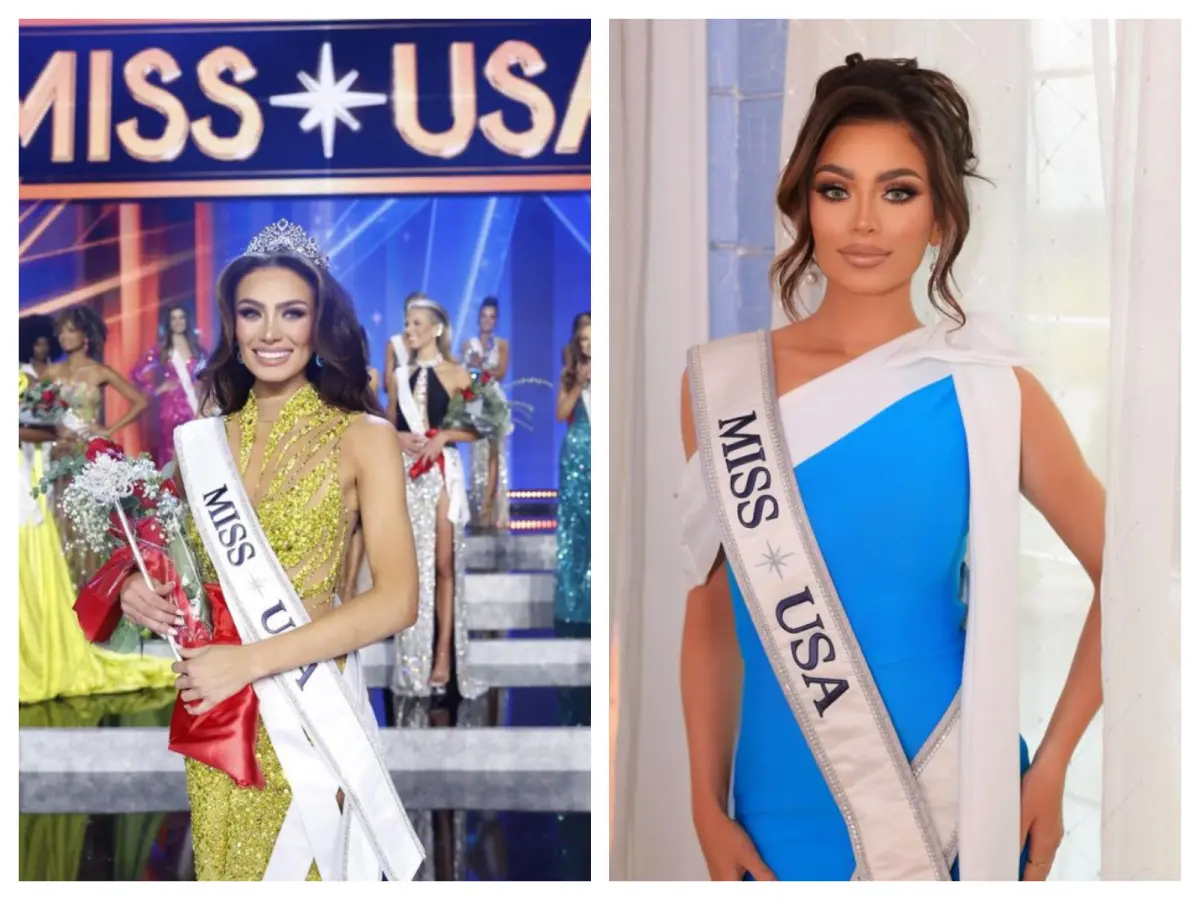 ▲去年9月才贏得美國小姐（Miss USA）冠軍的沃特（Noelia Voigt）日前在個人IG宣布放棄后冠，理由是為了個人心理健康，但被卻發現聲明中暗藏「藏頭詩」。（圖／翻攝自Noelia Voigt的IG）