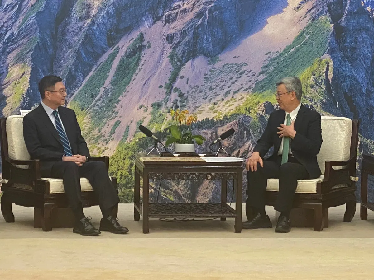 ▲卓榮泰表示，519解除口罩令一事代表政府防疫與疫後的努力，人民會永遠把院長陳建仁放在心上。（圖／記者陳威叡攝，2024.05.09）