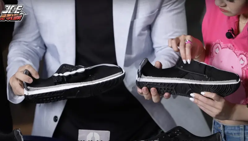▲Joeman新系列影片邀請到專業驗鞋平台「AREA 02」，來檢驗3雙Nike Dunk Low熊貓鞋款的真偽。（圖／翻攝自YT「Joeman」）