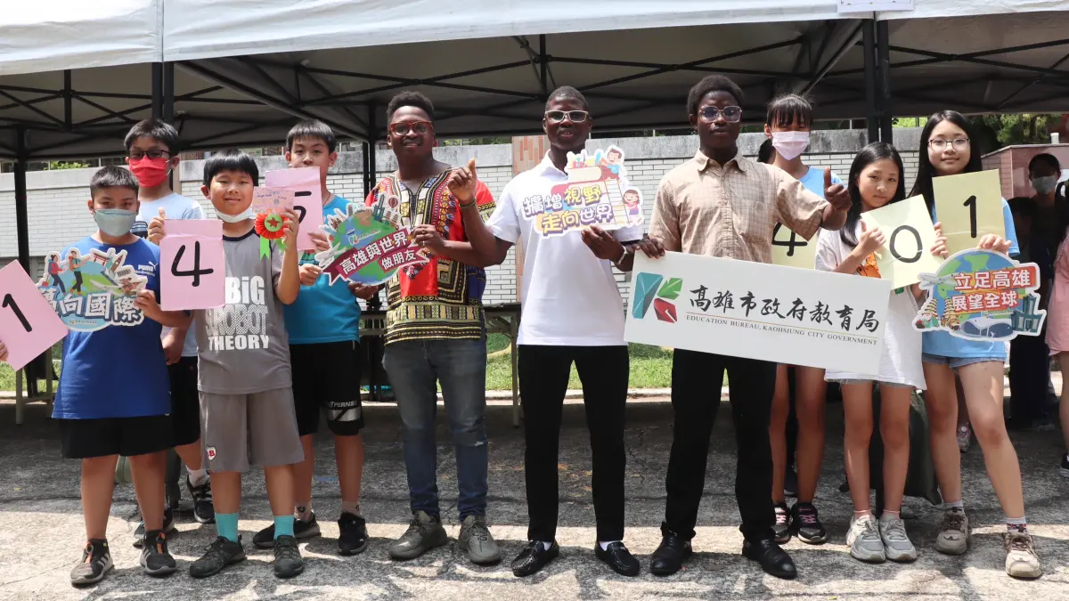 ▲「外國學生合作交流計畫」成果展在愛國國小舉行。（圖／高市府教育局提供）