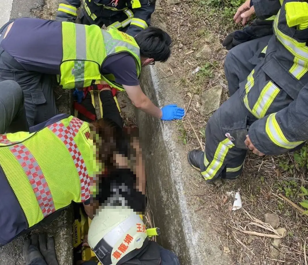 ▲游姓少年騎車跌入山溝失去意識，最終送醫宣告不治。（圖／翻攝畫面）
