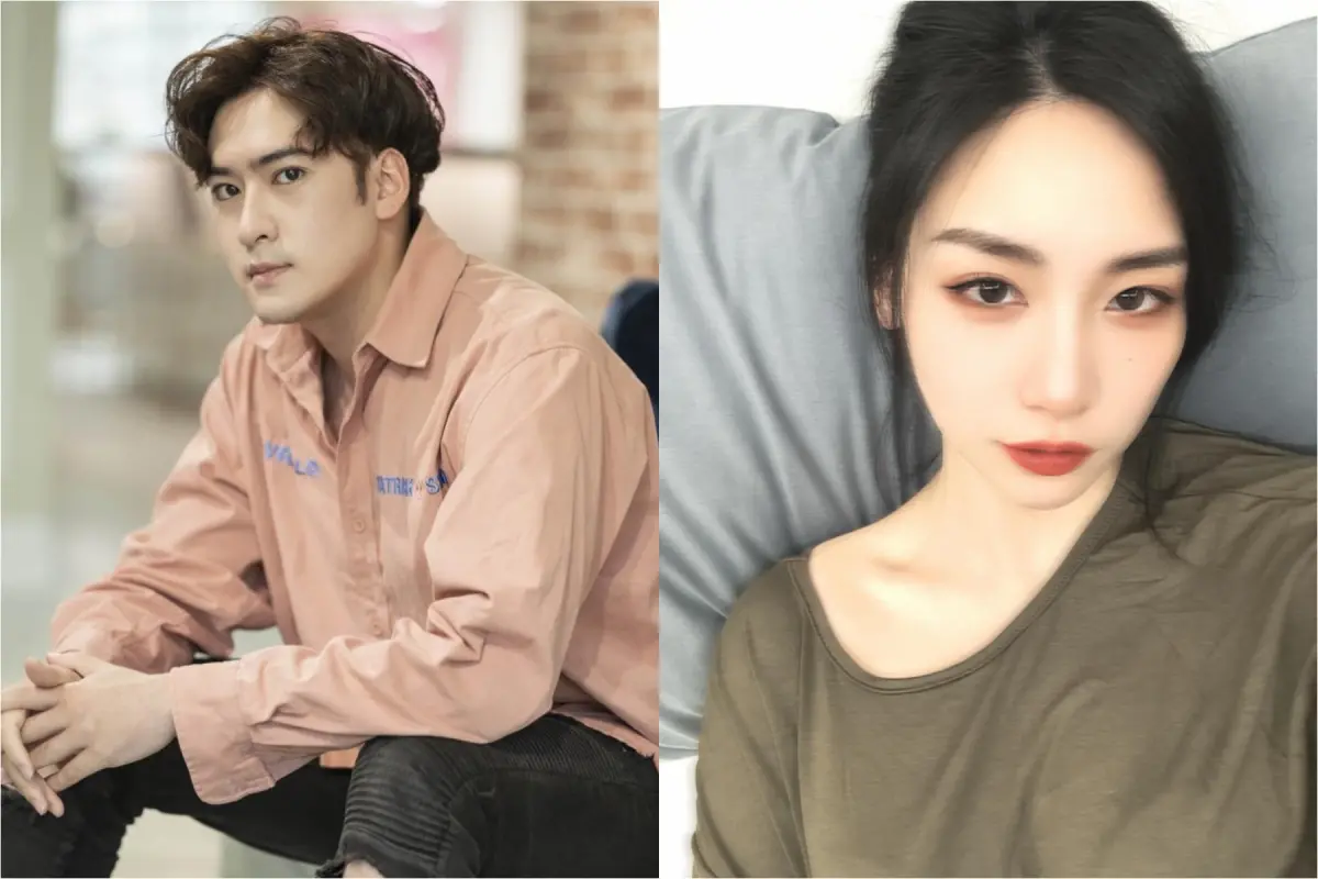 ▲Bella自拍分享日常，沈建宏（左）在底下留言諷刺「犯法的項目？」（圖／沈建宏、Bella臉書）