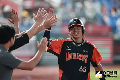 ▲統一獅捕手陳重羽。（圖／記者葉政勳攝 ）