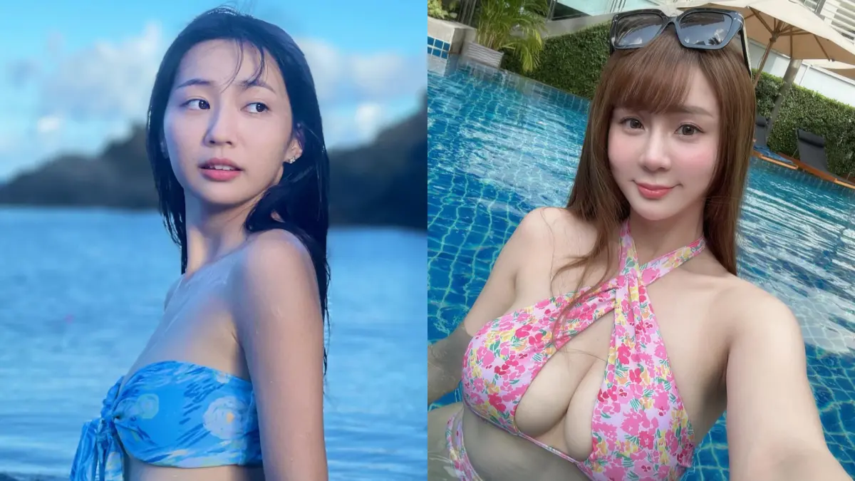 ▲慈妹（左圖）、短今夢幻聯動，同框跳洗腦神曲。（圖／慈妹、短今IG）