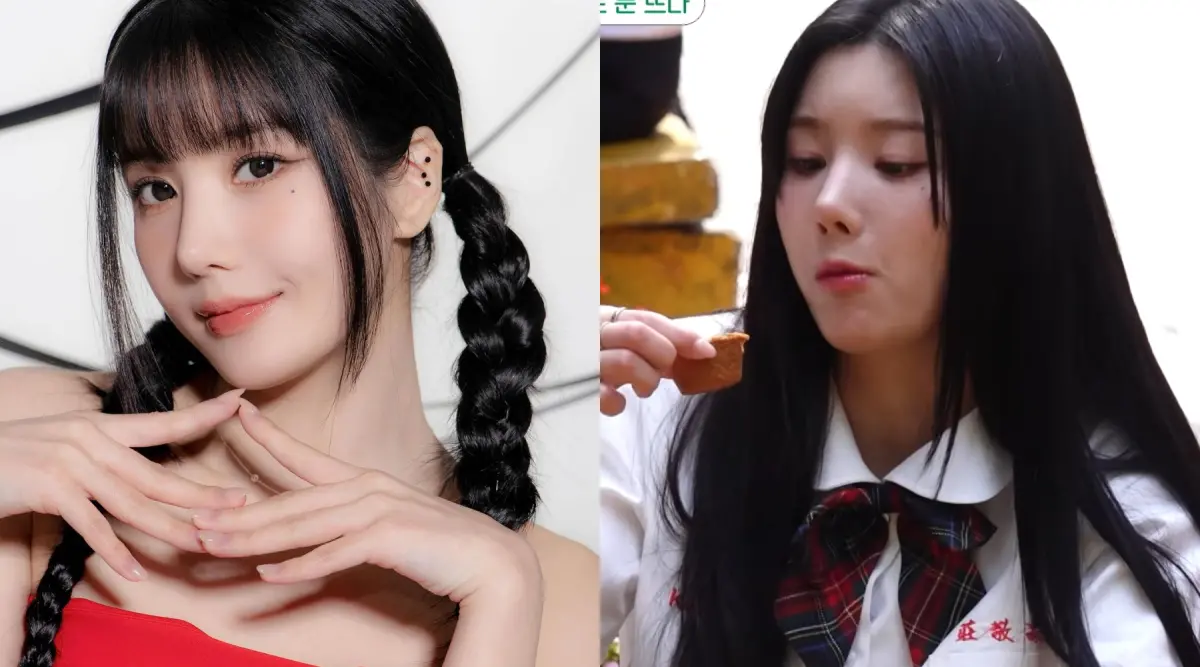 ▲南韓女團IZ*ONE前隊長權恩妃來台錄節目《睜開眼後OOO》，她化身莊敬高職的學生衝合作社買麵包。（圖／ENA 이엔에이 YouTube、權恩妃IG）