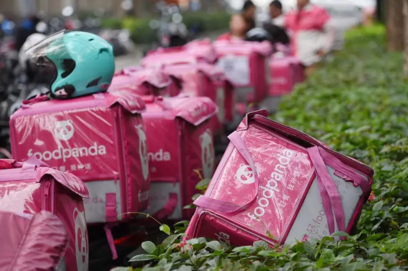 ▲Uber 今（14）日宣布，以9億5千萬美元現金併購Delivery Hero旗下的foodpanda台灣外送事業。（圖／記者陳明安攝）