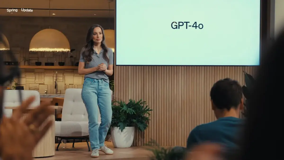 ▲OpenAI推出GPT-4o全新模型，可以即時對聲音、圖片、文字進行推理並回覆，從影片中可以感覺相當即時，就像是跟真人聊天。（圖／翻攝影片）