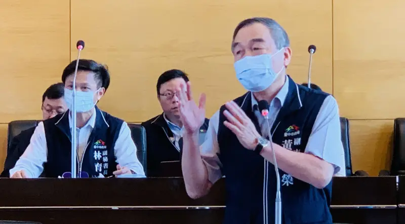 ▲台中市副市長黃國榮強調，該案已經進入司法程序，此刻林育鴻不便多言。（圖／記者顏幸如攝，2024.05.15）