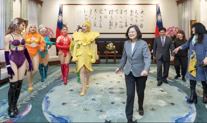 ▲妮妃雅與蔡英文會面。（圖／總統府）