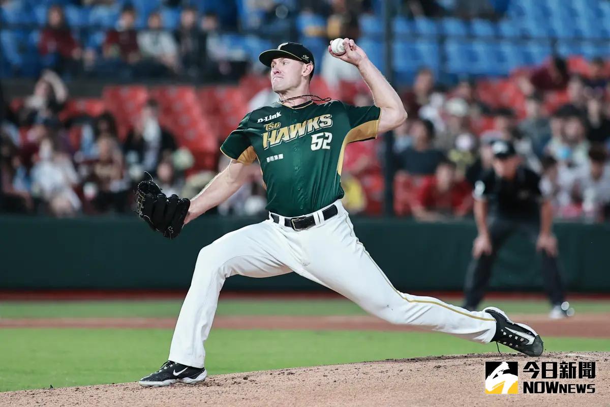 ▲台鋼雄鷹先發投手哈瑪星，睽違一個月才拿到勝投。（圖／記者葉政勳攝）