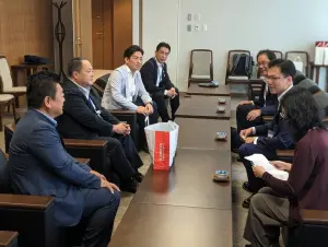 ▲林智鴻此次也代表議長康裕成表達雙方姐妹議會的情誼外，也感謝日本對於台灣403東部強震的關心與慷慨解囊。（圖／林智鴻辦公室提供）