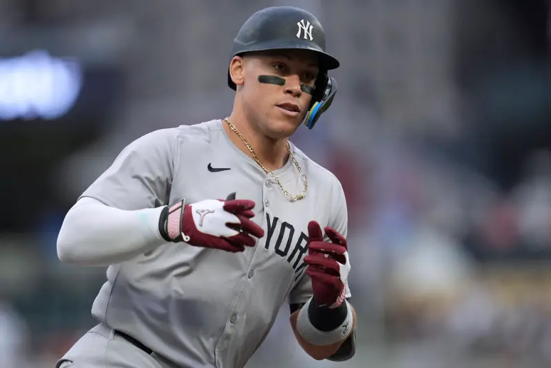 ▲「法官」賈吉（Aaron Judge）超大號全壘打直飛第3層看台！寫下隊史神紀錄，洋基4：0雙城。（圖／美聯社／達志影像）