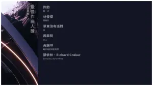 ▲最佳作曲人獎入圍名單。(圖/金曲GMA臉書) ▲最佳作曲人獎入圍名單。(圖/金曲GMA臉書)