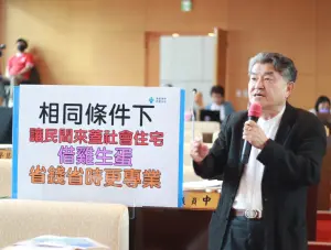 中市社會住宅舉債興建　議員建議「借雞生蛋」概念
