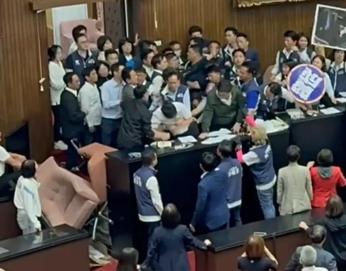 ▲國民黨團指控，吳秉叡咬傷鄭天財。（圖／國民黨團提供）