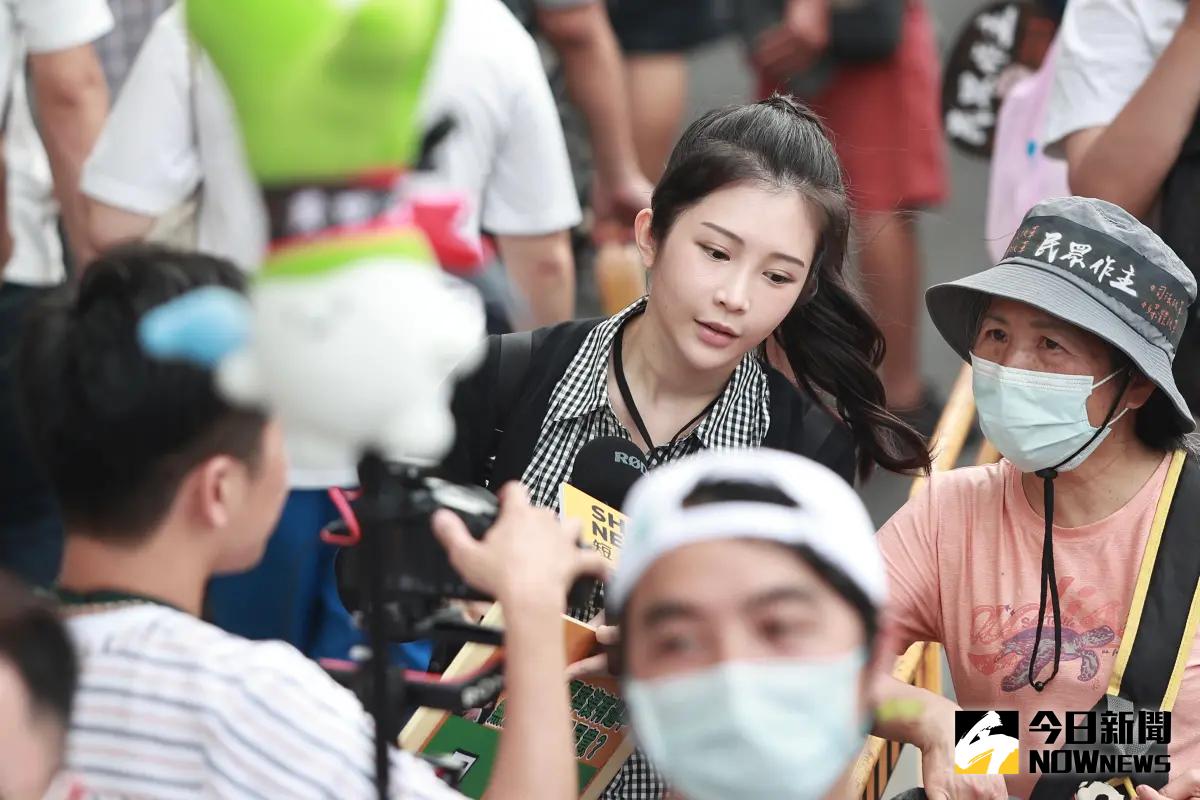 ▲雞排妹說，拜託大家刪除開玩笑的文章。（圖／記者葉政勳攝，2024.05.19）