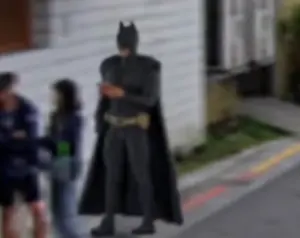 ▲內湖麵店出現了蝙蝠俠的身影。（圖／翻攝Google map-Giaplay3D）