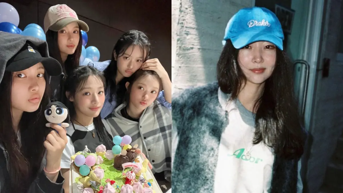 ▲閔熙珍（右）遭爆痛罵NewJeans（左）「肥得跟豬一樣」！她坦蕩淚訴：「碰上這破事很心寒。」（圖／NewJeans IG、閔熙珍IG）