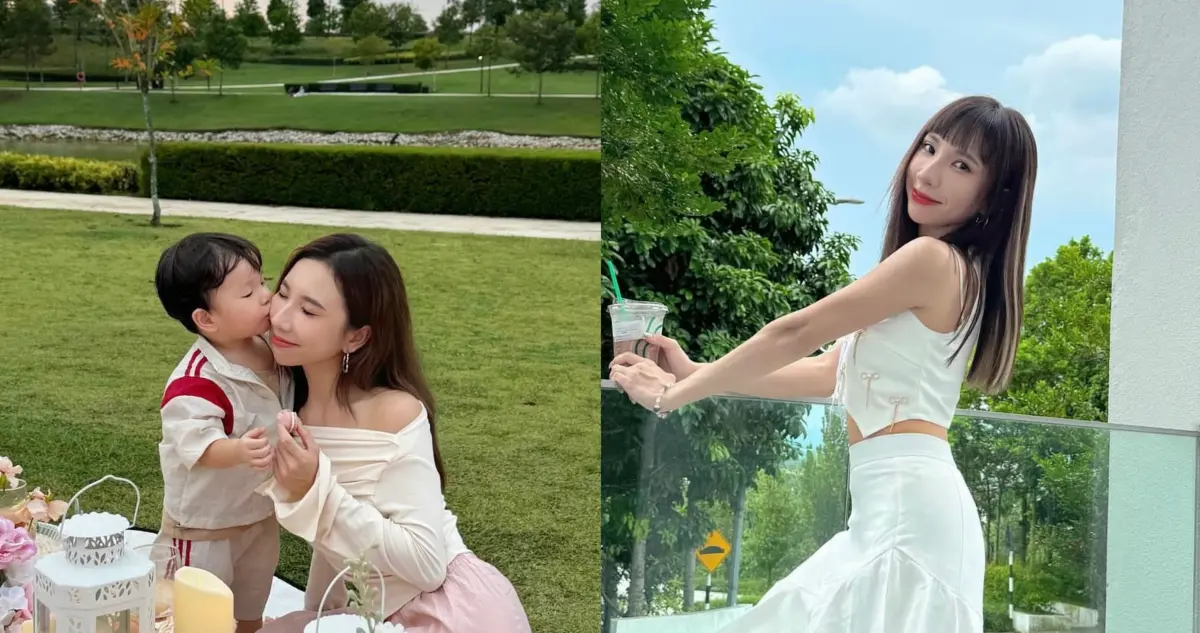 ▲擁有超過45萬名粉絲的馬來西亞網紅Jasmine Yong全家出國慶祝母親節時，2歲兒子意外溺斃。（圖／翻攝自Instagram）