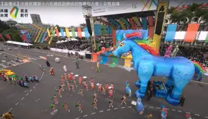 好巧？美智庫示警中國恐用「特洛伊」對付台灣　府前出現藍色巨馬
