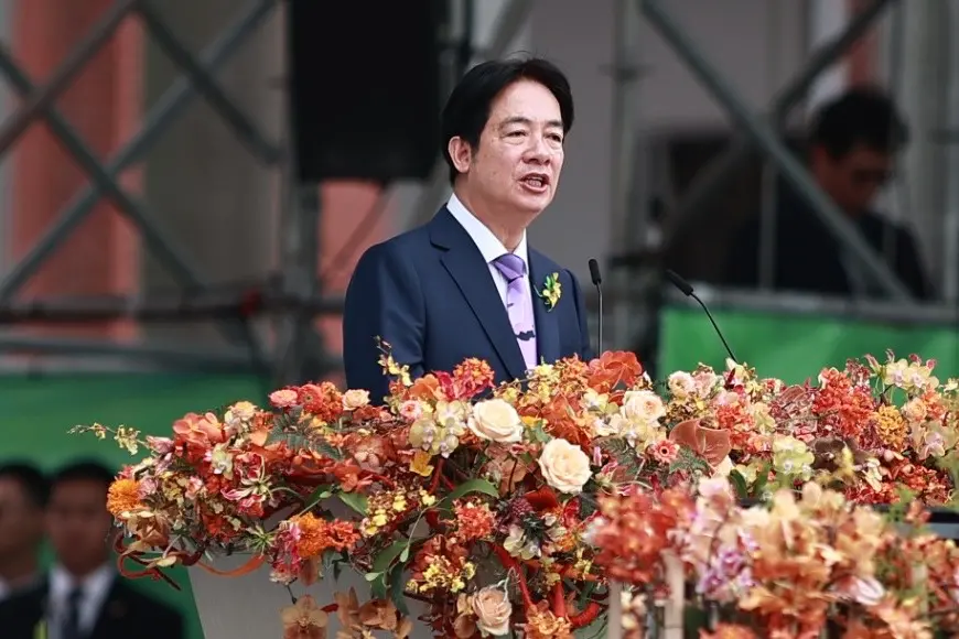 ▲民調顯示，總統賴清德就職時說中華民國與中華人民共和國互不隸屬，對於國家安全，有45.7%民眾認為不利，36.2%認為有利。（圖／總統府提供）