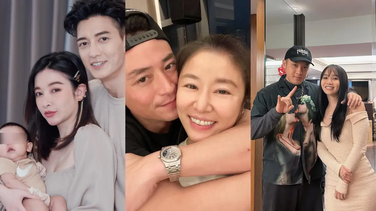 ▲許維恩（左圖中）、霍建華（中圖左）夫妻檔，還有陳芳語（右）都曾在520這天認愛。（圖／許維恩、林心如、陳芳語臉書）