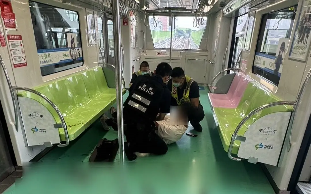 ▲台中市捷運車廂今（21）日發生男子持刀砍人事件，衛福部表示深感遺憾，也已經請台中市衛生局提供傷者協助與關懷。（圖／台中市政府提供，2024.05.21）