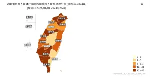 ▲台灣2024年截至目前為止共有503例「退伍軍人病」確診，死亡數為86人。（圖／衛福部官網）