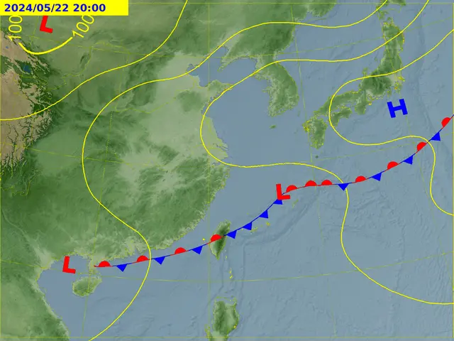 ▲本週台灣受到梅雨季「第3波鋒面」影響，但各地降雨間隔長、雨量不如預期的多。（圖／中央氣象署提供）