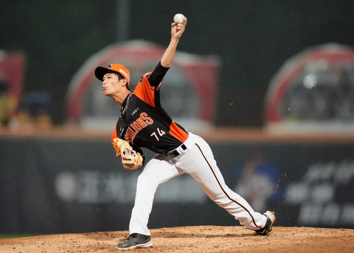 ▲統一獅先發林詔恩主投6局失1分，繳出優質先發，拿下本季第4勝，和兄弟徐基麟並列本土勝投王。（圖／統一獅提供）