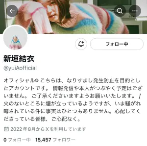 ▲新垣結衣在X自介上否認謠言。(圖/新垣結衣X) ▲新垣結衣在X自介上否認謠言。(圖/新垣結衣X)