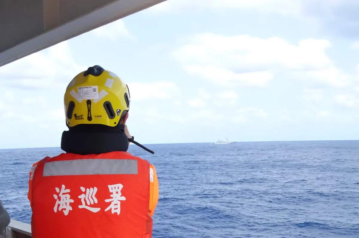 ▲共軍宣布金馬台周邊軍演。國軍與海巡嚴密掌控。圖為2023年0408日共軍軍演期間的資料照。(圖／海巡署提供)