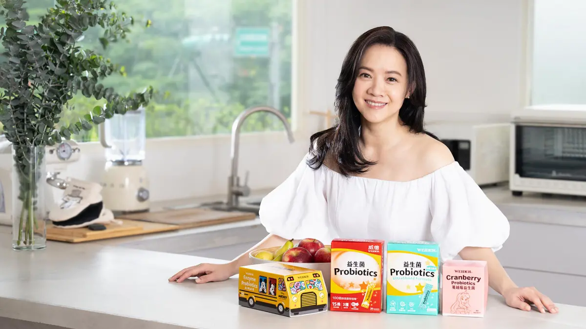 ▲曾寶儀為「美國威德益生菌系列」代言人，將生活哲學結合威德品牌理念，把健康與幸福的意義傳遞給消費者。（圖／美國威德提供）