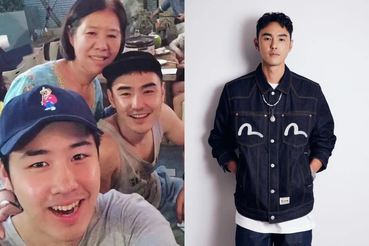 ▲阮經天（左圖右）才感嘆爺爺奶奶過世，媽媽可以享福了，結果媽媽因病過世，讓他悲痛萬分。（圖／阮經天IG）
