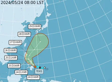 首颱「艾維尼」估今生成！下週一起最靠近台灣　鋒面豪雨猛灌全台