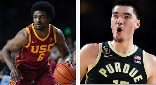 今年的NBA選秀會將在6月27日和28日舉辦,其中「詹皇之子」Bronny James與華裔中鋒周志豪都將參加本屆選秀,他們是否獲選、以及順位如何都備受關注。(圖/美聯社/達志影像) ▲今年的NBA選秀會將在6月27日和28日舉辦,其中「詹皇之子」Bronny James與華裔中鋒周志豪都將參加本屆選秀,他們是否獲選、以及順位如何都備受關注。(圖/美聯社/達志影像)