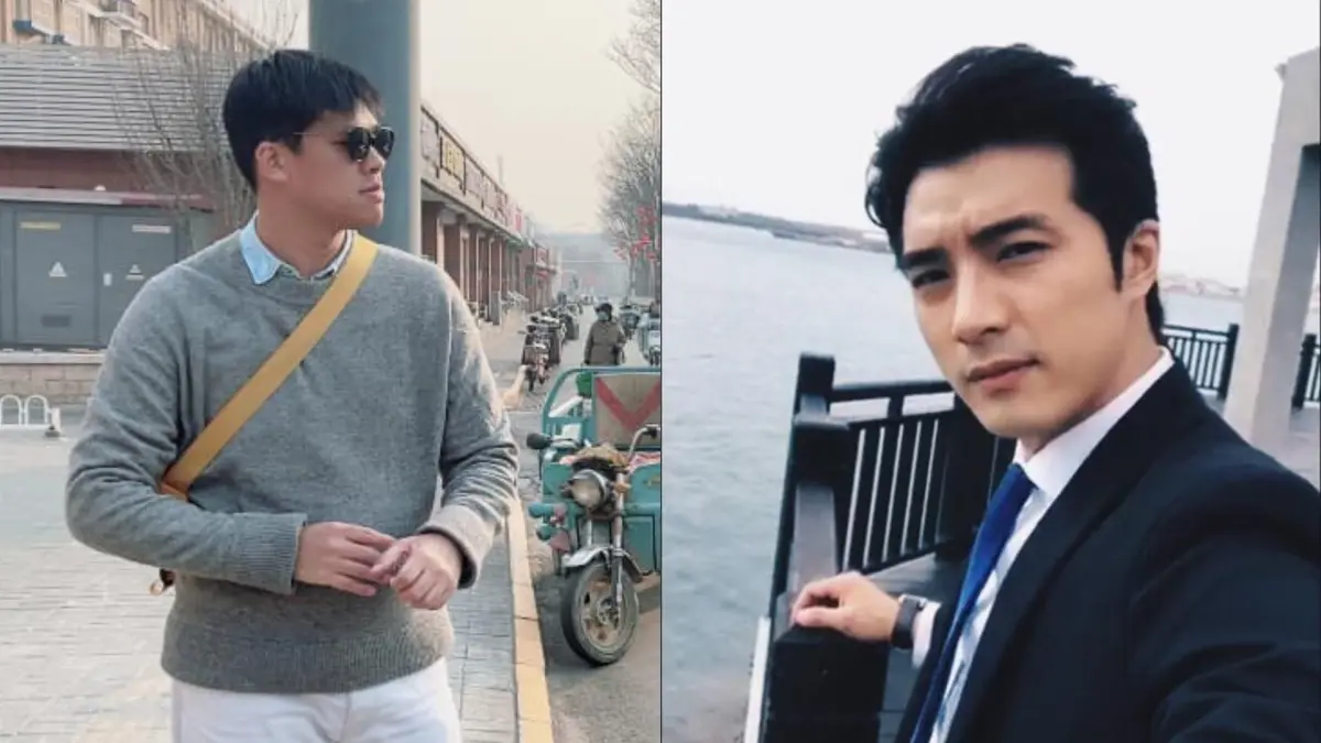 ▲已婚的賀軍翔（右）昔日醜聞再度被翻上檯面，過去曾爆料他與酒店妹喇舌的資深狗仔葛斯齊（左），近期傳出曾遭到有心人士威脅，對此葛斯齊也向媒體回應了。（圖／翻攝自臉書）